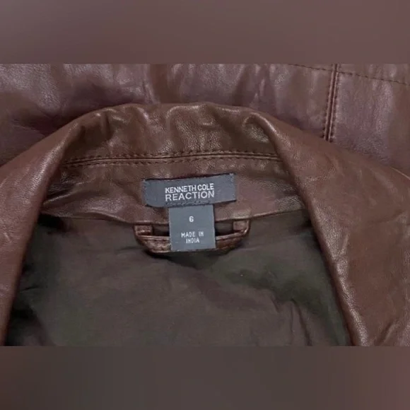 KENNETH COLE REACTION LEATHER JACKET - Picture 3 of 5